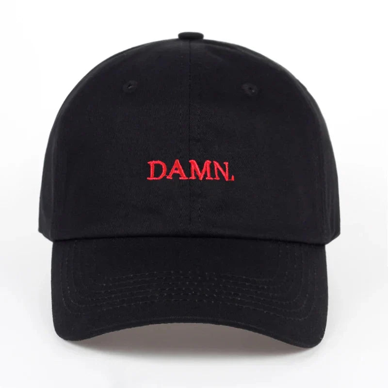 DAMN Hats for men and woman Embroidered DAMN. Dad Hat Hip Hop Stitched Kendrick lamar Unstructured Rapper Snapback Baseball Cap