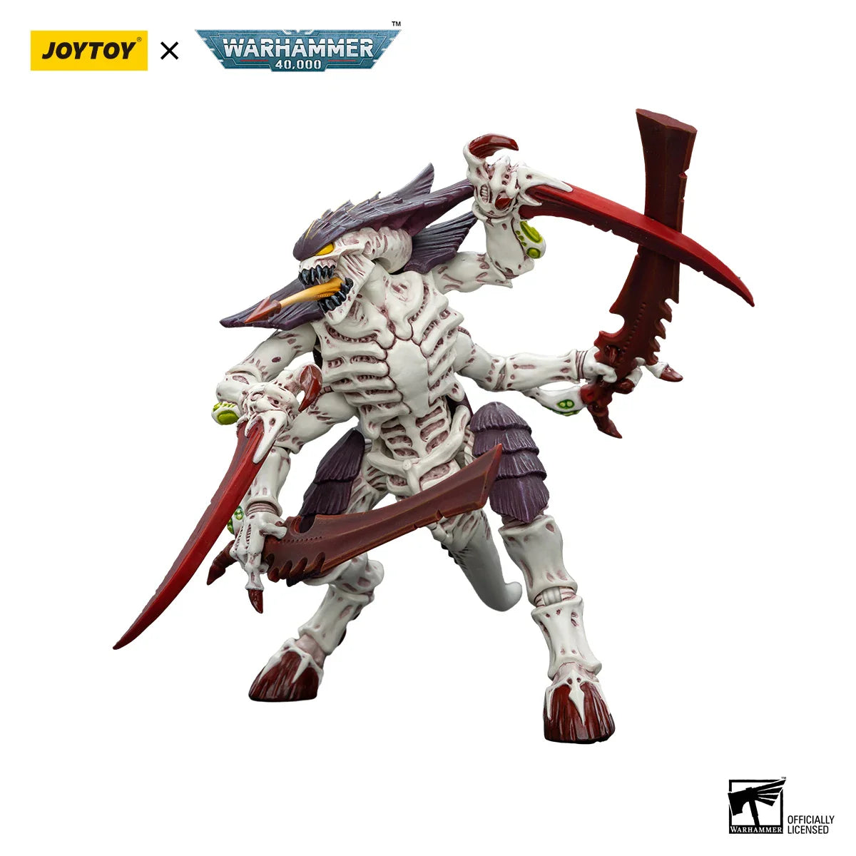 JOYTOY Warhammer 40k 1/18 Action Figures Tyranids Hive Fleet Leviathan Tyranid Warrior with Boneswordg