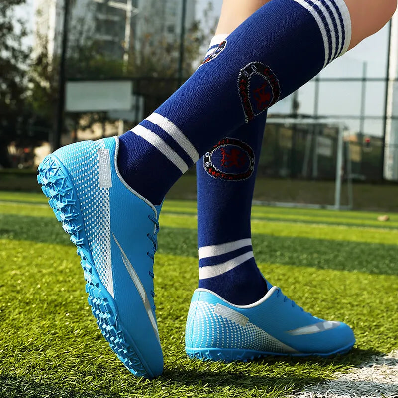 Men Turf Soccer Shoes Boys Soccer Field Cleats Anti Skid Outdoor Futsal Sneakers