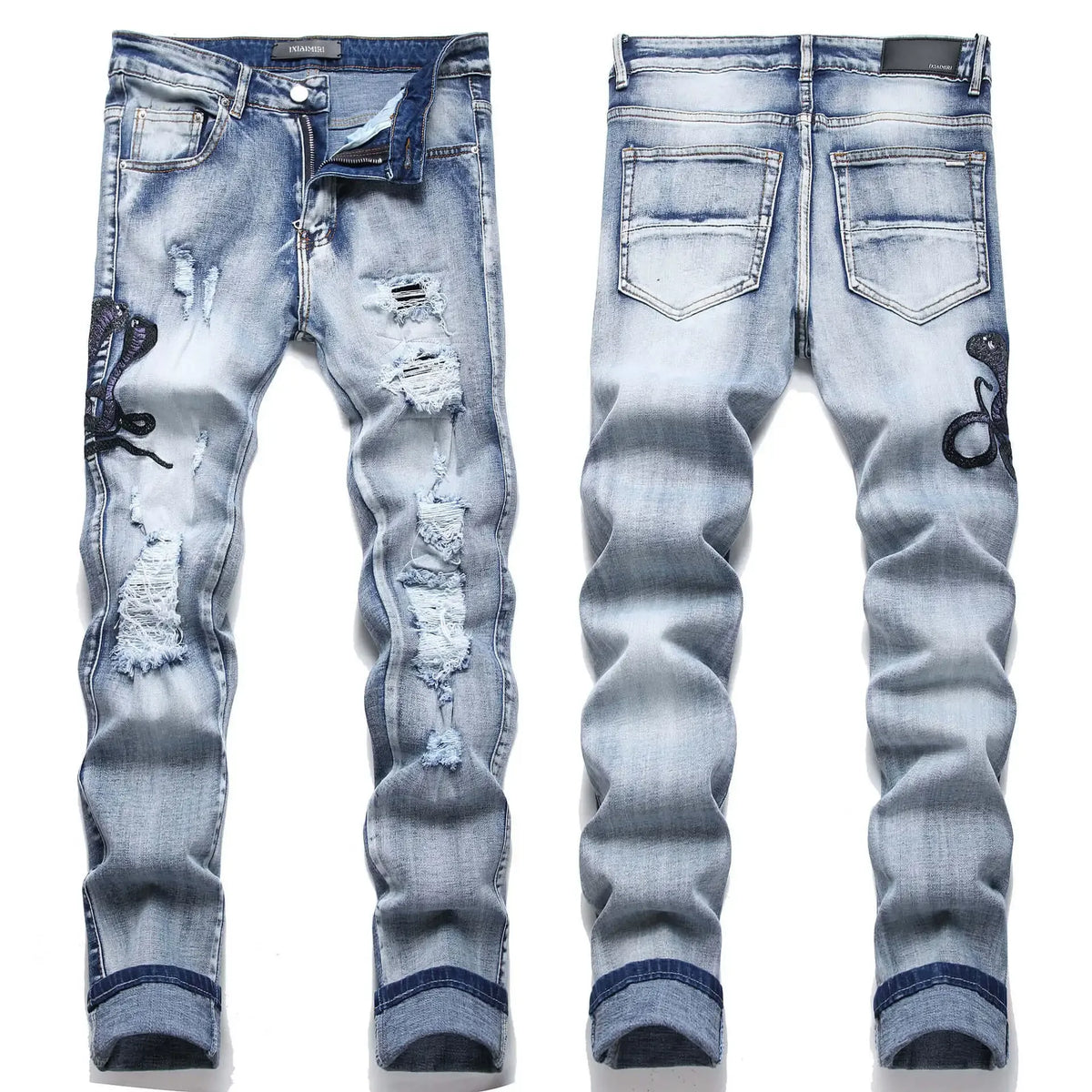 Jeans For Teenagers Elastic Waist Cotton Material Casual Scene Suitable