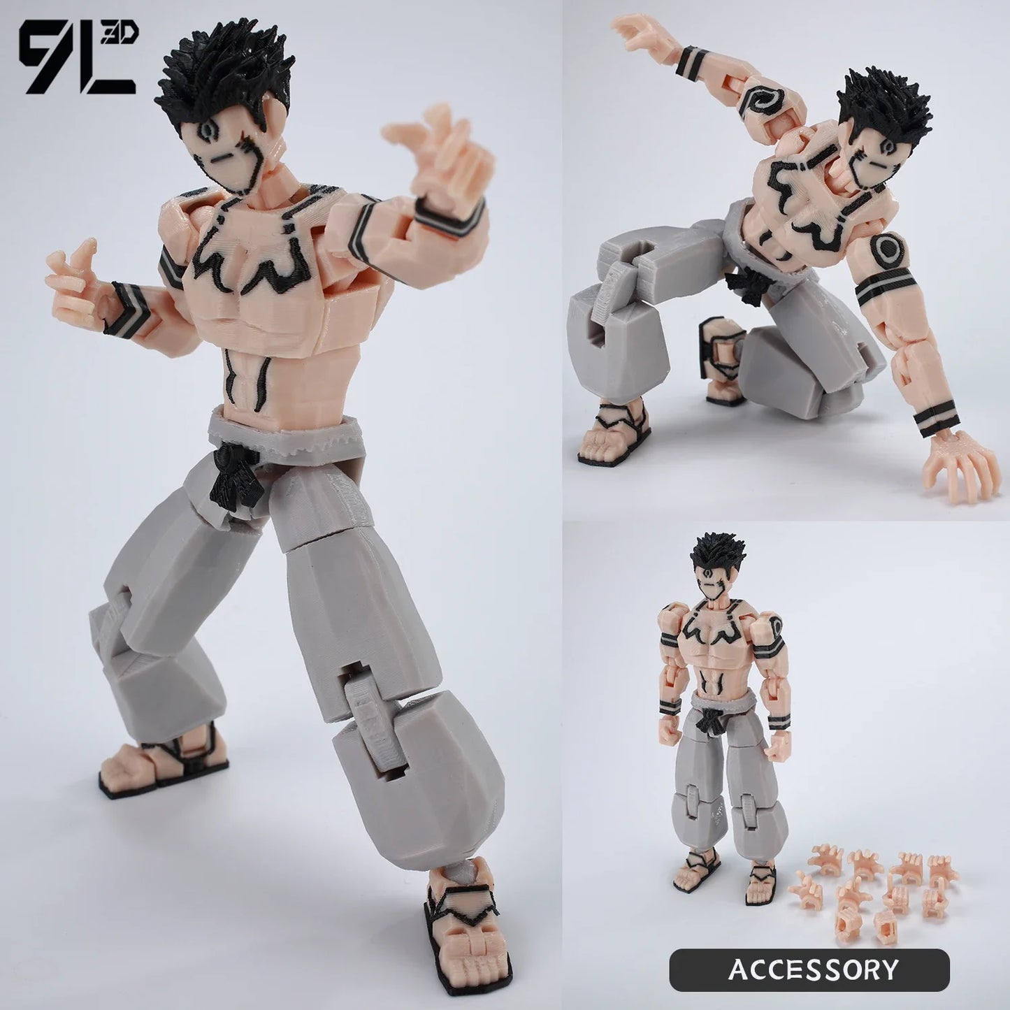 9L 3D Printed Anime Jujutsu Kaisen Sukuna Lucky13 Dummy 13 Movable Shapeshift T13 Action Figures Mannequin Toys for Collectors