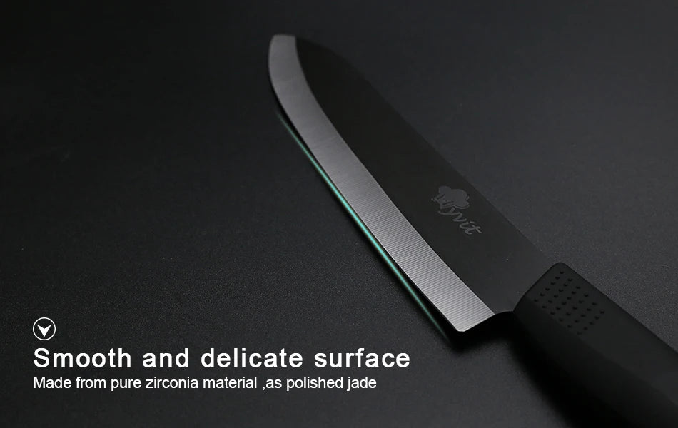 Ceramic Knife 3 4 5 6 inch Serrated Bread Knife Kitchen Black Zirconia Blade Knife