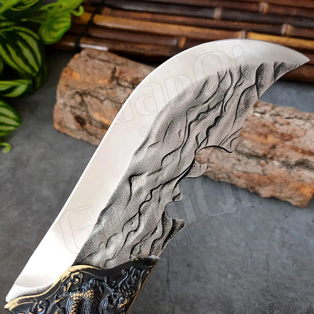 High Hardness Butcher Knife Stainless Steel Tiger Pattern Kitchen knife Bone Chopper