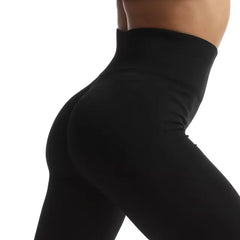 Pure Colors Slim Fit Black Casual Pencil Pants Women's Workout Seamless Yoga