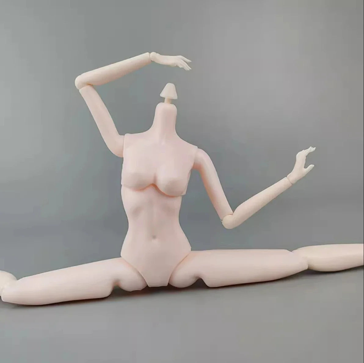 1/6 Super Model Doll Body Joints Movable Solid Doll Replacement Body For FR/IT Doll Heads Light Beige Pink White Skin Tone