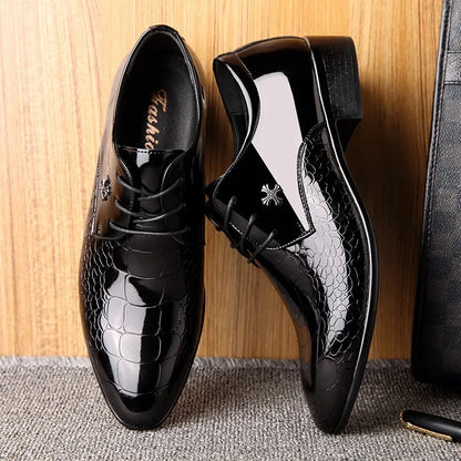 Men's  Leather Shoes Black Soft Leather Soft Bottom Spring And Autumn Best Man Men's Business Formal Wear plus size 38-48