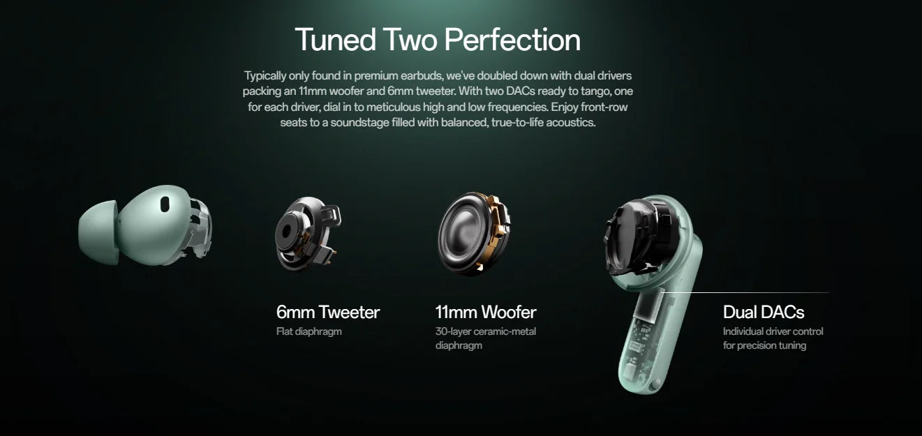 OnePlus Buds 4 Earphones Global Version 55dB ANC AI Call Noise Cancelling Portable Earbuds LHDC 5.0 Wireless Bluetooth 5.4