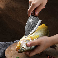 Stainless Steel Forged Small Kitchen Knife, Kitchen Multifunctional Sharp Fish Killing Knife