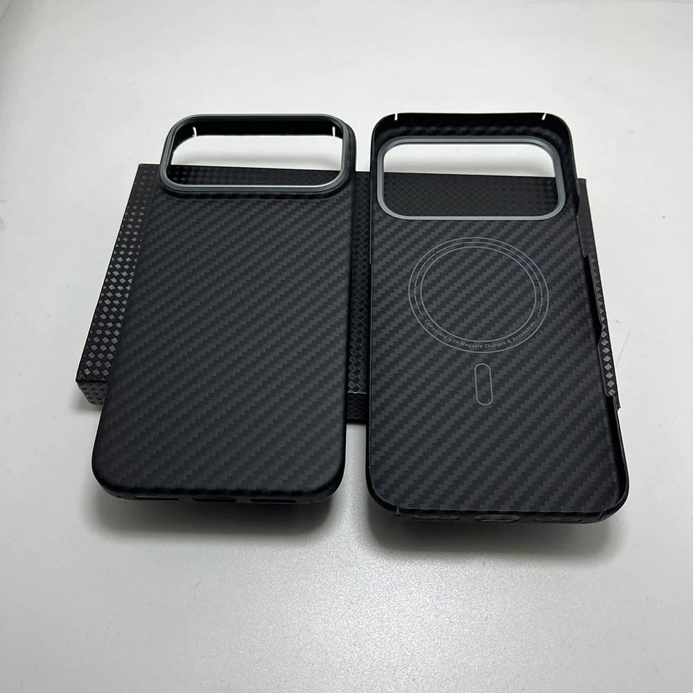 Really Carbon Fiber Case for Iphone 17 Pro Max Case for Magsafe Magnetic Ultra-Thin Lightweight for Iphone17 Pro aramid Cover