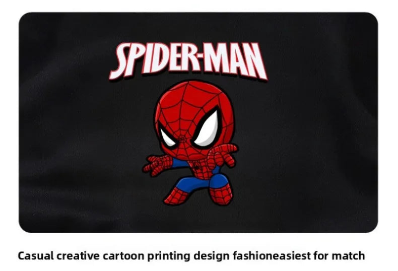 Disney Anime Spiderman Boys O Neck Hoodie Set Spring Fall Children's Pullover and Trousers 2pcs Suit Kids Casual Sportswear New