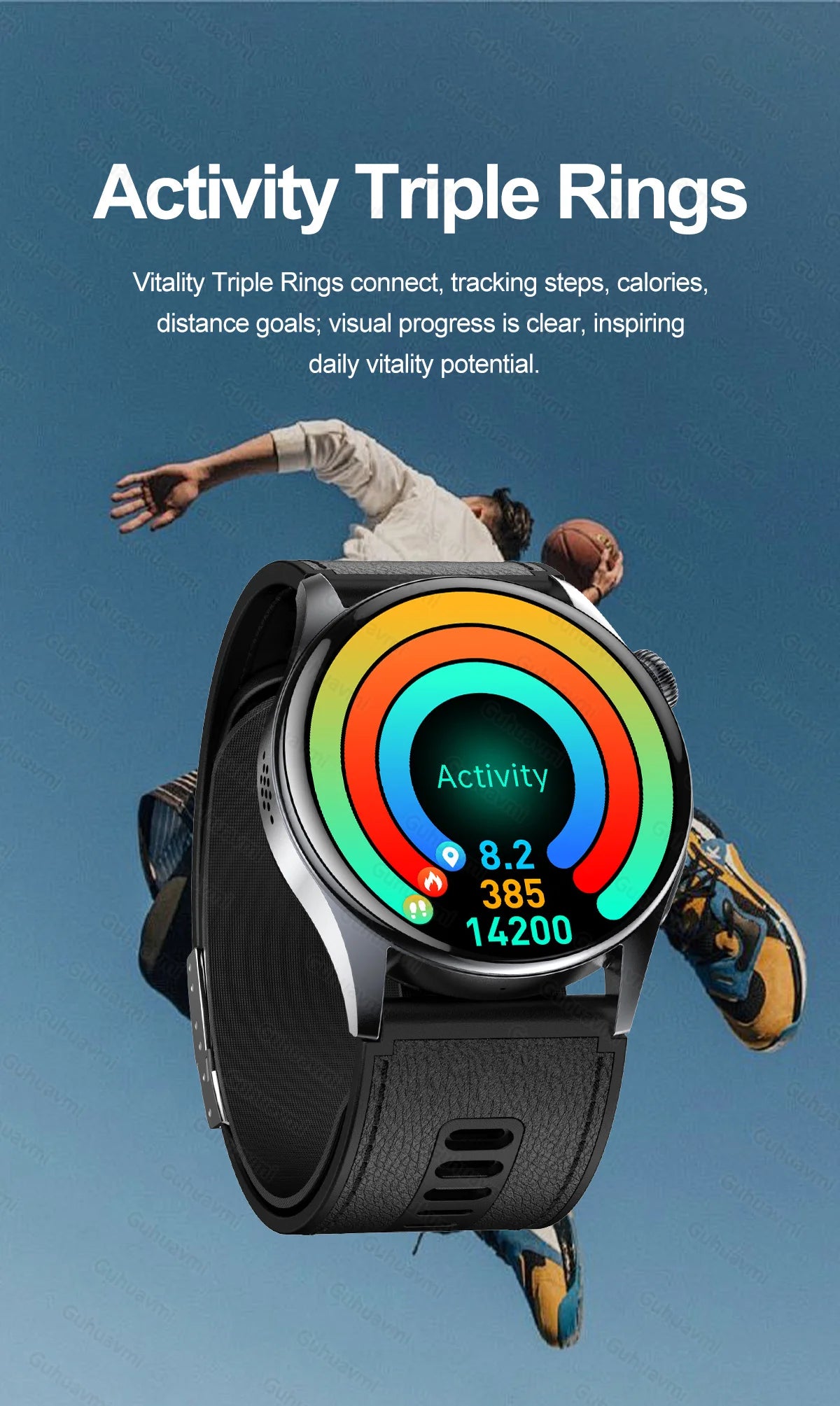 Smartwatch  AMOLED Screen Call ECG Sport Watchs