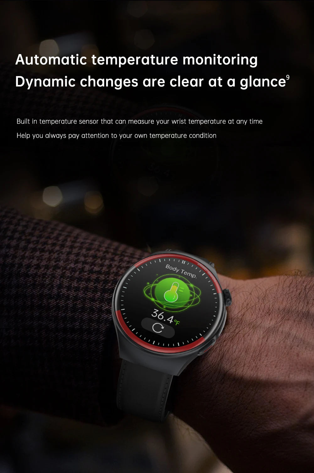 Sapphire Glass Laser Detection Health Smartwatch Men Precise Heart Rate Blood Pressure 150+Sports Bluetooth Call NFC Smart Watch