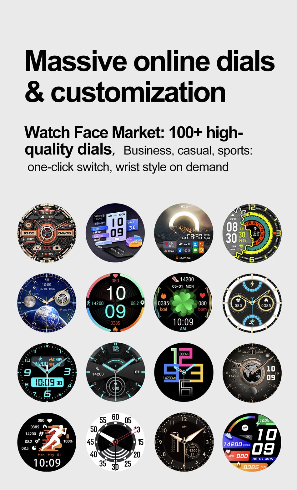 New Smart Watch Men Full Touch Screen Compass Bluetooth Call Flashlight Sports Activity Fitness Heart Rate Waterproof Smartwatch