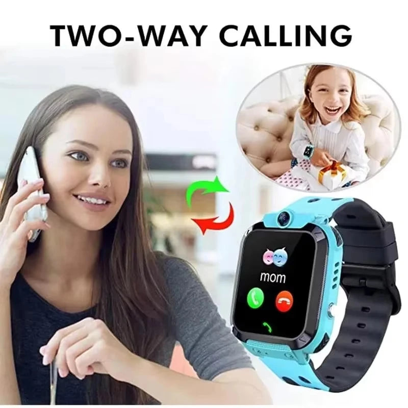 Lenovo 2026 5G Kids Smart Watch Sim Card Call SOS GPS Location Child Smart Watch Camera Waterproof Watch For Boys Girls Present