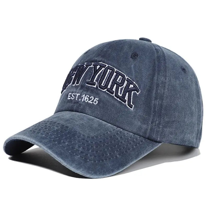 Fashion NEW YORK Embroidery Baseball Caps Outdoor Casual Adult Sun Hats Hip Hop Hat Sports Golf Caps Water Wash Snapback Hats