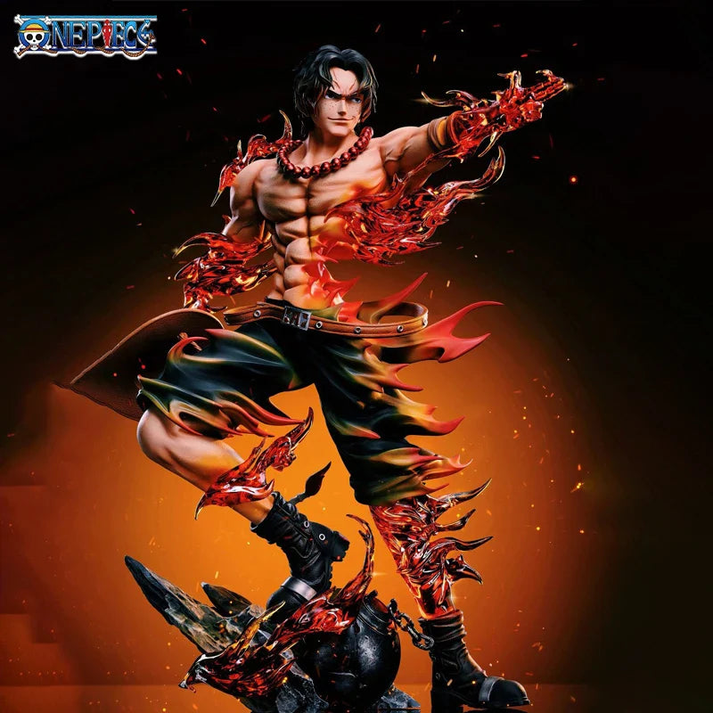 One Piece Ace Anime Figure Portgas·D· Ace Action Figurine Statue Pvc Gk Model Collection Doll Desk Decoration Toy Birthday Gifts