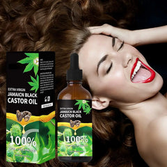 1pcs Organic Castor Oil 100% Pure Natural Cold Pressed Unrefined Castor Oil For Eyelashes, Eyebrows, Hair & Skin care