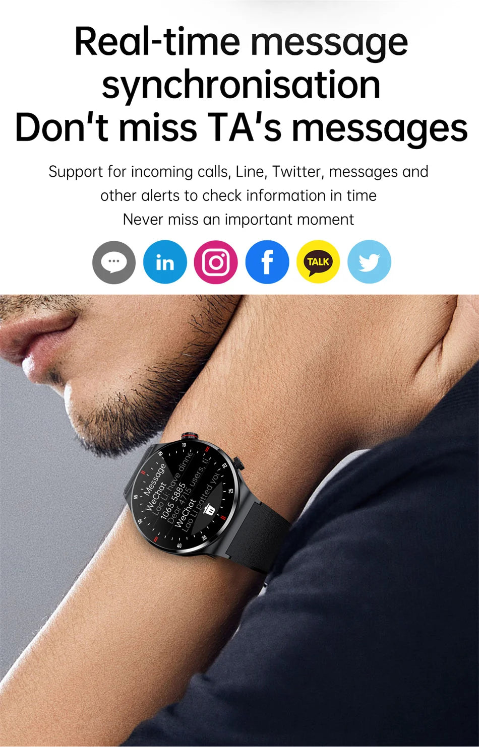 GPS NFC Smart Watch Men AMOLED 390*390 HD Screen ECG+PPG Heart Rate Bluetooth Call IP68 Waterproof Business SmartWatch 2025 NEW