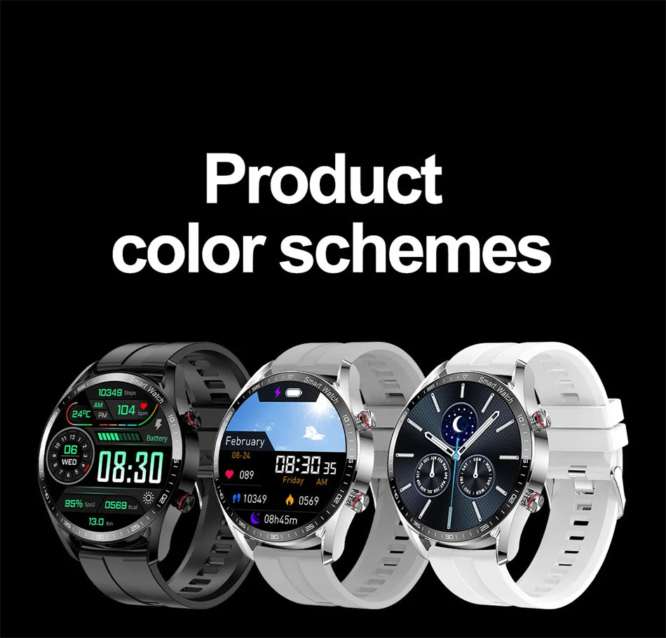 ChiBear New 1.53inch Bluetooth Call Smart Watch Men Multi-Sport Mode Heart Rate Health Monitoring Waterproof Business Smartwatch