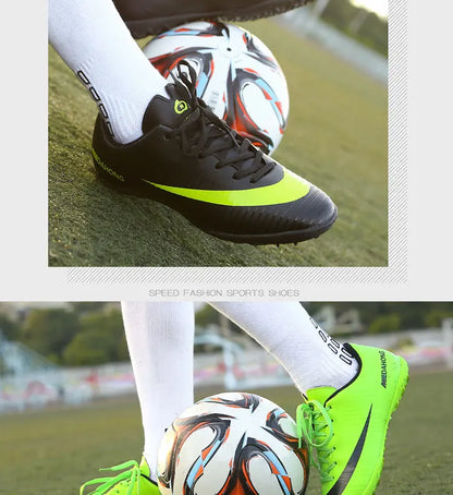Men Soccer Shoes Cleats Society Children Boys Kids Autumn Casual Studded Boots