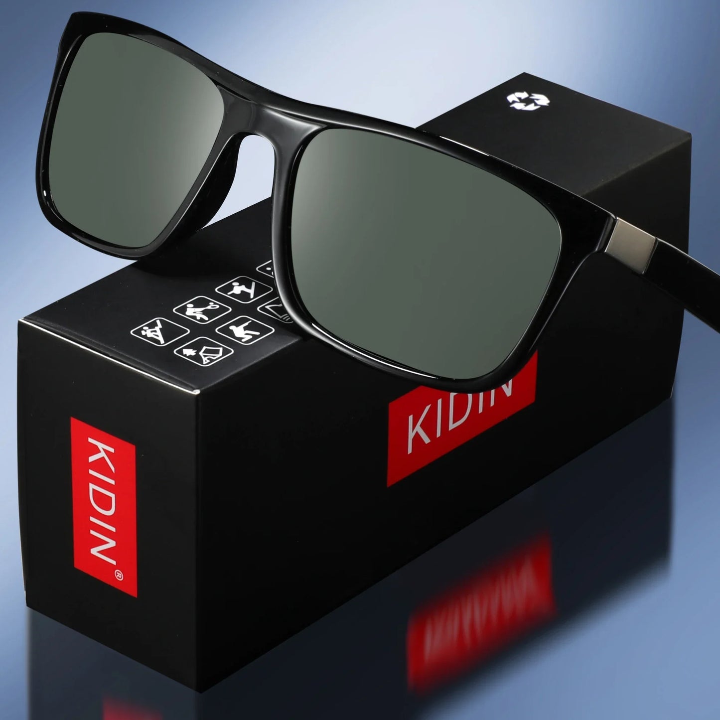 Fashion Square Vintage Polarized Sports Sunglasses Men Women Retro Driving Outdoor Fishing Sun Glasses UV400 Eyewear