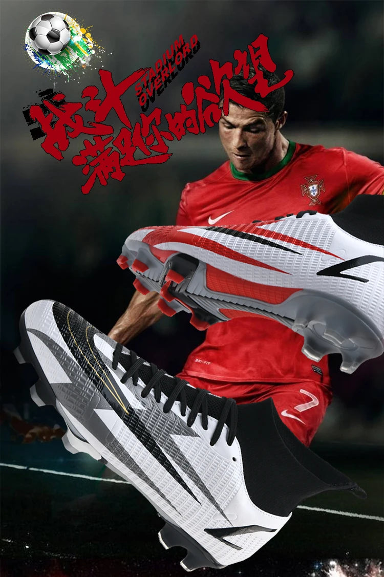 Original FG/TF Men Football Boot Turf Training Futsal Hall Soccer Shoes Outdoor