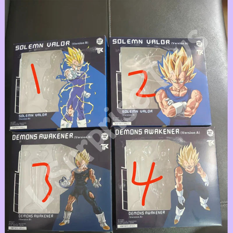 Black Hole TK Custom Dragon Ball Z Super Saiyan SSJ Majin Vegeta Battle Damage Full Power Anime Action Figures Models Gifts Toys