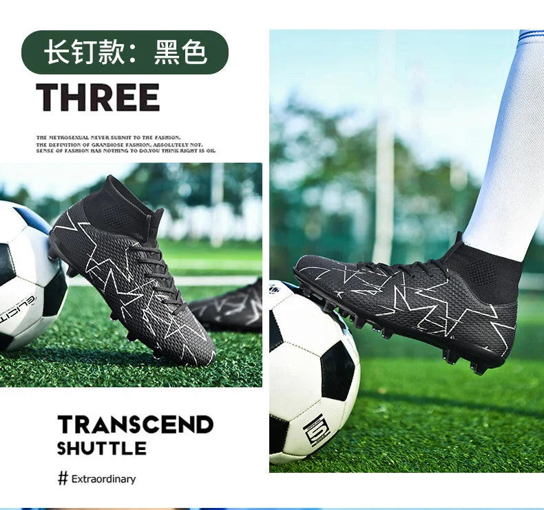 Outdoor Men Breathable Soccer Shoes Cleats Training Football Boots Match Sneakers