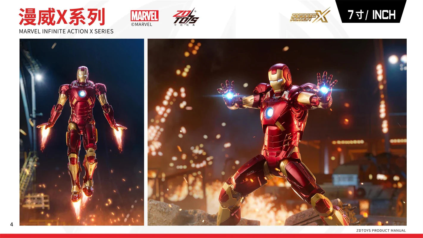 ZDTDS Original Iron Man MK37 Hammerhead MK12 MK38 Igor MK9 Iron Patriot War Machine legends Avengers Action Figure Collect Toy