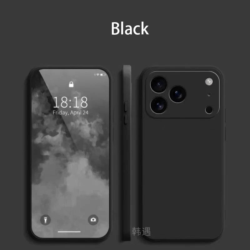 Square Liquid Silicone Phone Case for Apple iPhone 17 Pro Max 17 Air Soft Cover Case