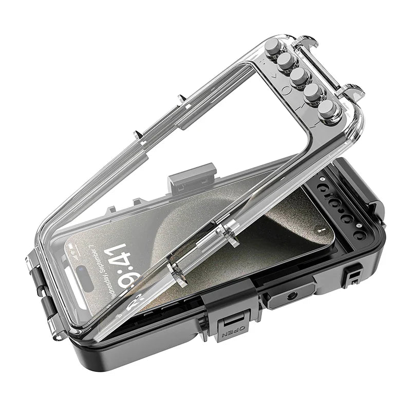 Bluetooth 30 Meter Deep Waterproof Case For iPhone 17 Air 16 15 14 13 12 Pro Max 11 Samsung Galaxy S25 S24 S23 S22 Ultra Note 20