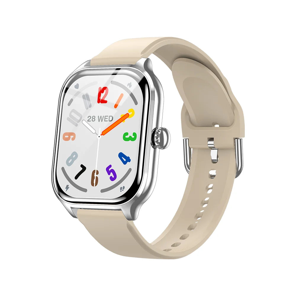 LAXASFIT New Smart Watch 2.01-inch HD Full Touchscreen Sports Fitness Watch Bluetooth Call Smartwatch Men Women Holiday Gift
