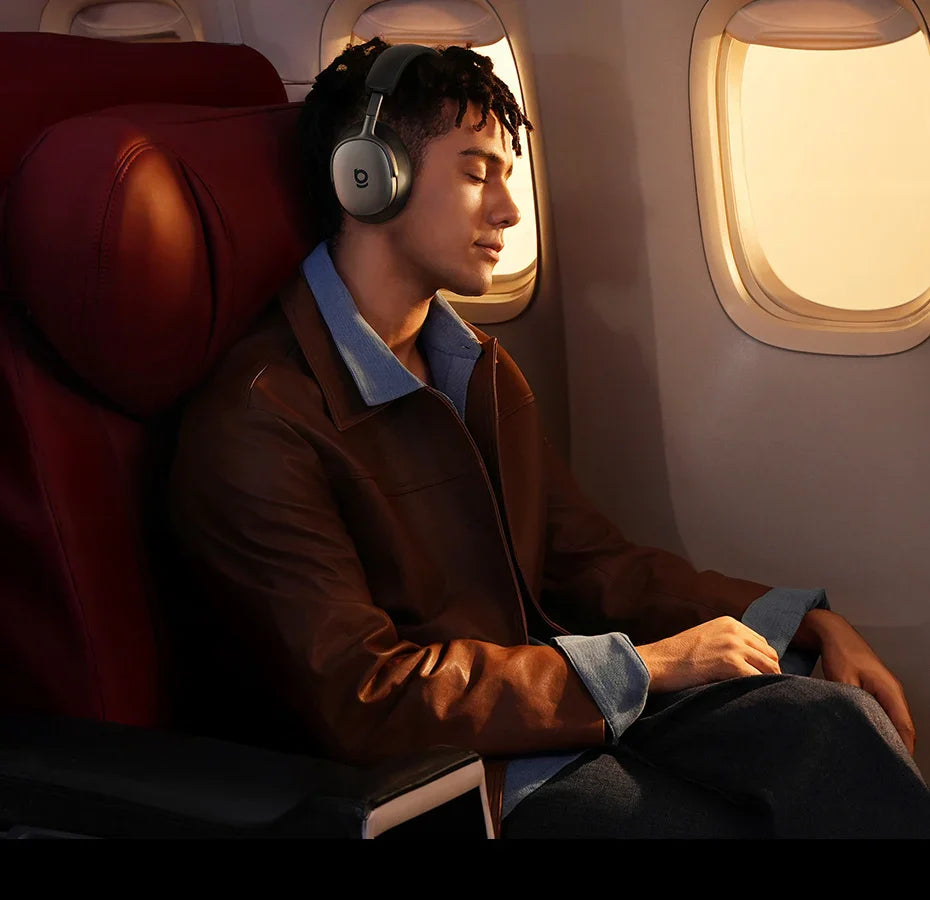 Baseus Inspire XH1 Sound by Bose ANC Wireless Headphone Bluetooth 6.1 48dB Adaptive Noise Cancellation Headset Hi-Res LDAC 100Hr