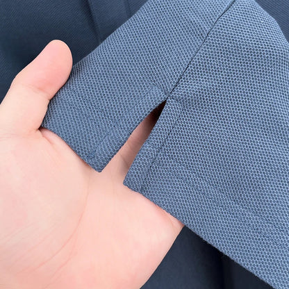 100% pure cotton autumn and winter men's fashion sports brand embroidered pony long sleeved POLO shirt business casual T-shirt