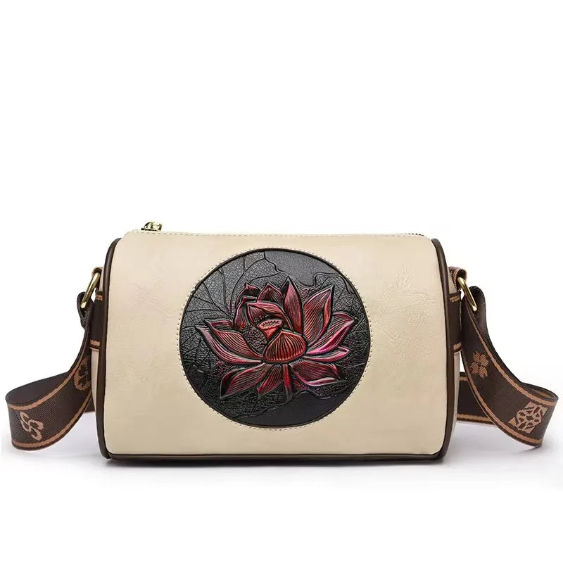 Brand Leather 3 Layers Alligator Crossbody Bag for Women Female Shoulder
