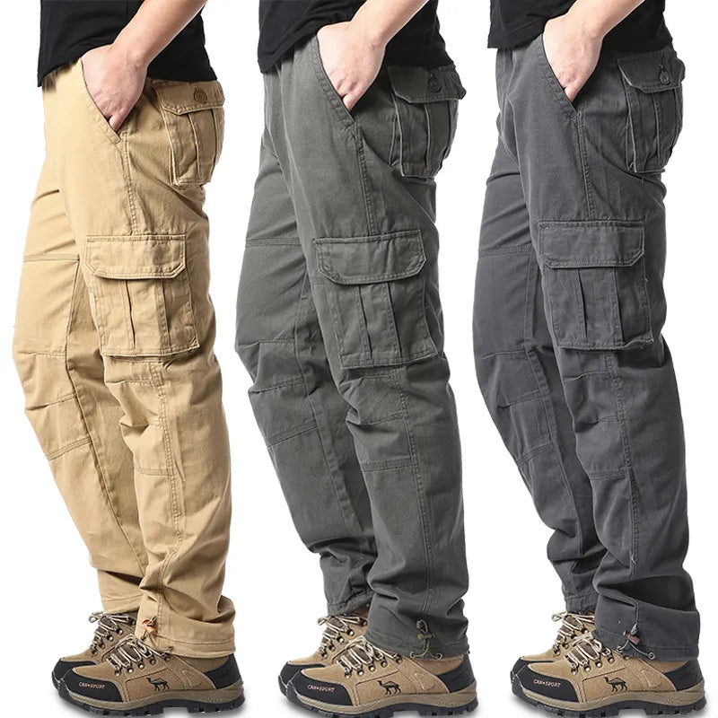 Large Pocket Loose Overalls Men's Outdoor Sports Jogging Military Tactical Pants