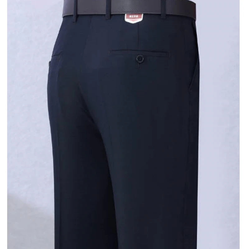 High End Mulberry Silk Men's Suit Pants  Summer Thin Super Sagging Luxurious