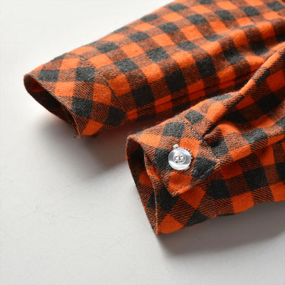 Children's Plaid Shirt and strap pants set for Boys with Bow Tie baby boy clothes 0 to 3Y Autumn Boys Clothes 70-130cm