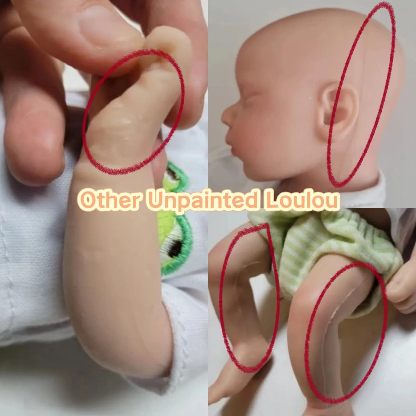 33cm Can Open Mouth Solid Silicone LouLou Bebe Reborn Girl and Boy Lifelike Reborn Dolls Muñecas Reborn Toy Corpo De Silicone