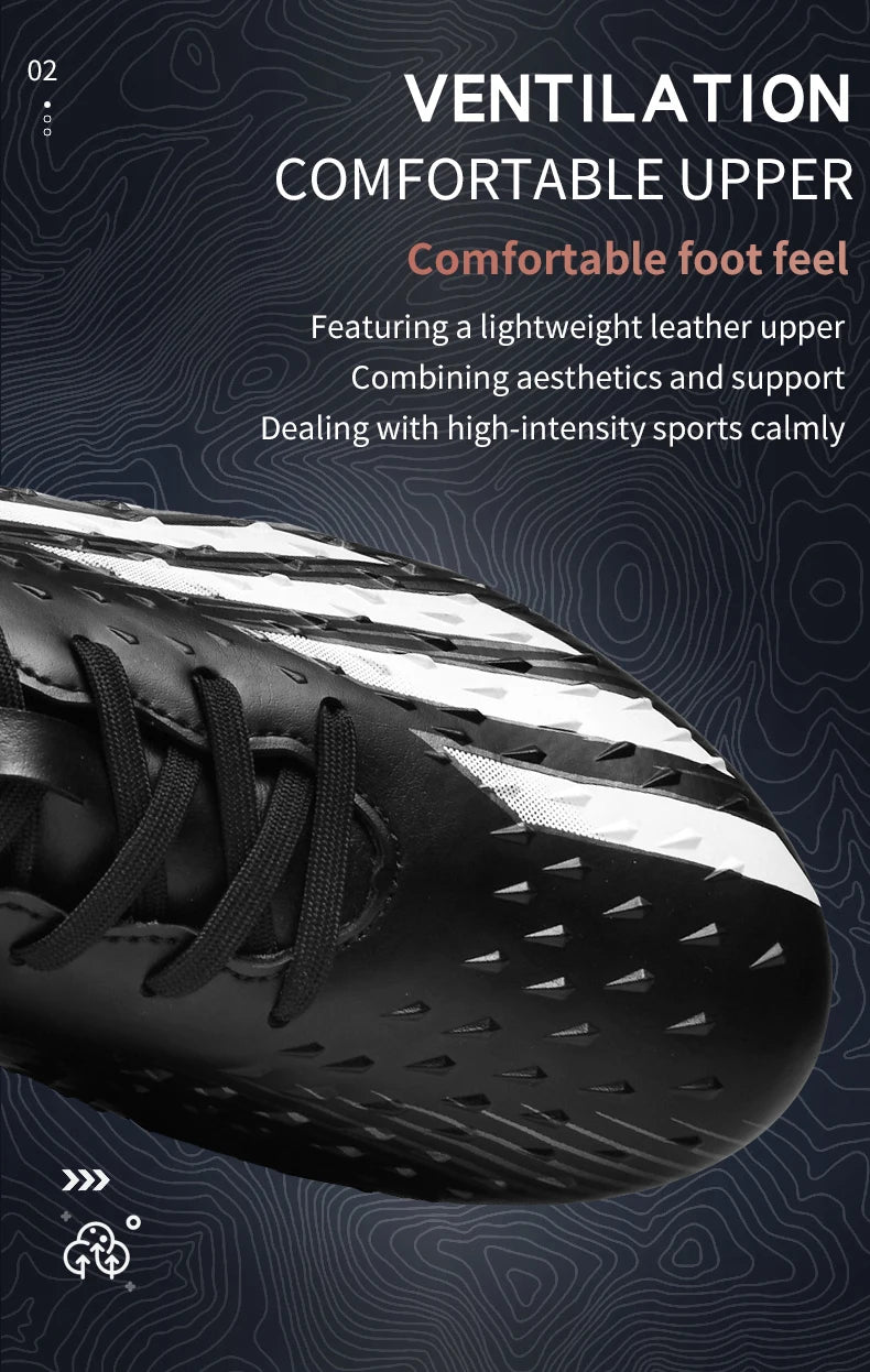 Soccer Shoes Sport Outdoor Men Breathable Cleats FG Football Boots