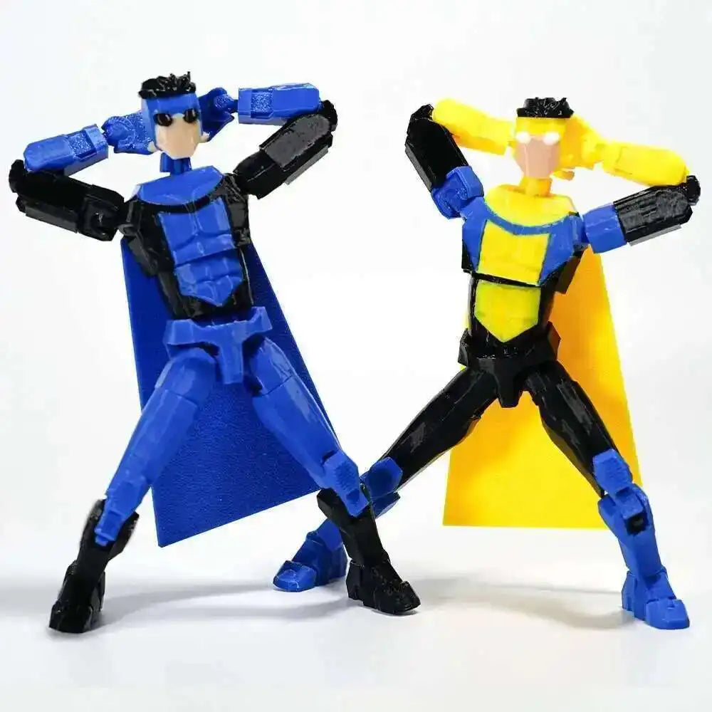 3D Printed Action Figures Invincible 3.0 Superheroes Anime Multi-Jointed Shapeshift Toys Mannequin Model Ornaments Kids Gifts