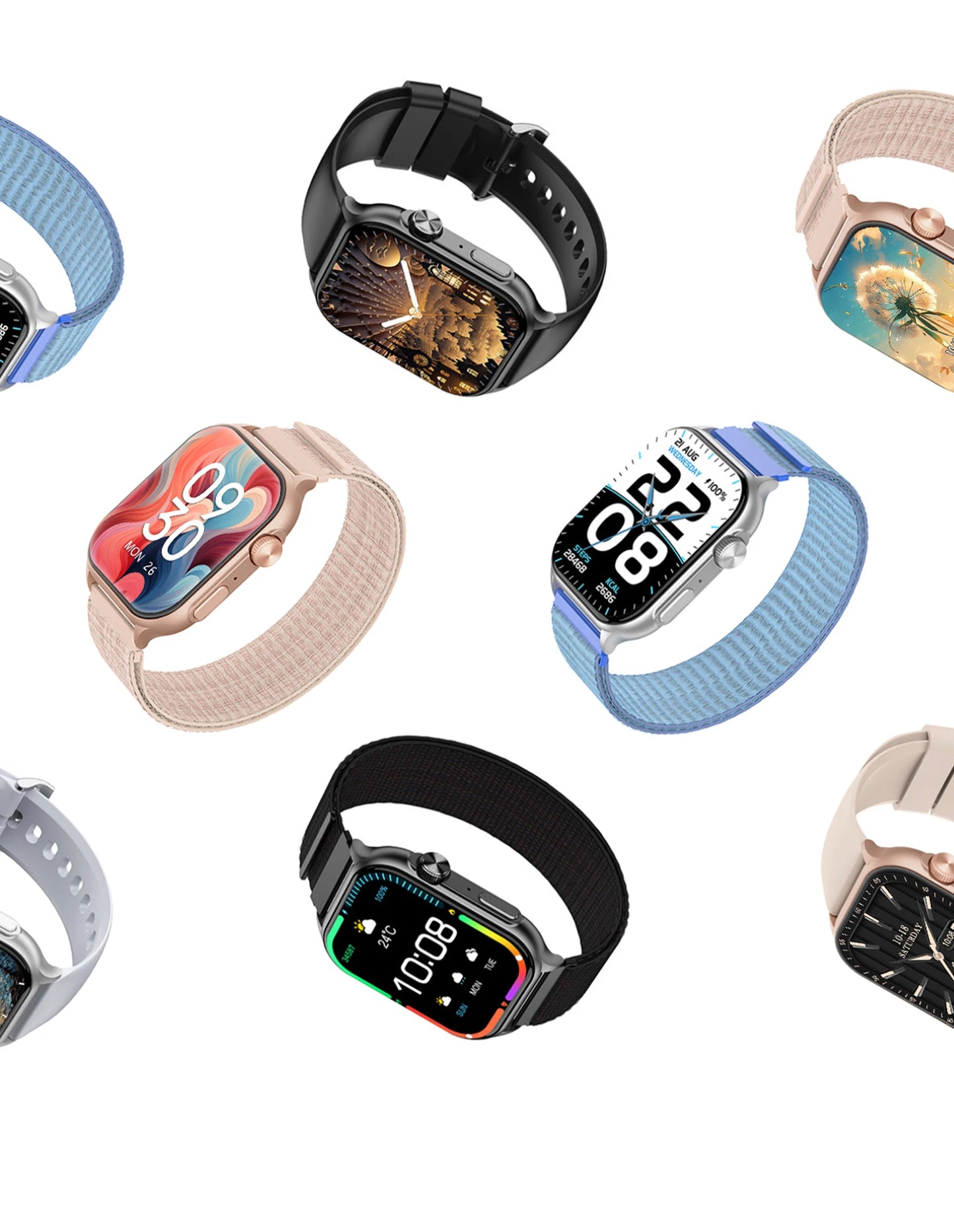 Lenovo 2025 New Smart Watch Men Women 1.96” HD AMOLED Heart Rate Health Monitor Bluetooth Call Waterproof IP68 For Android IOS