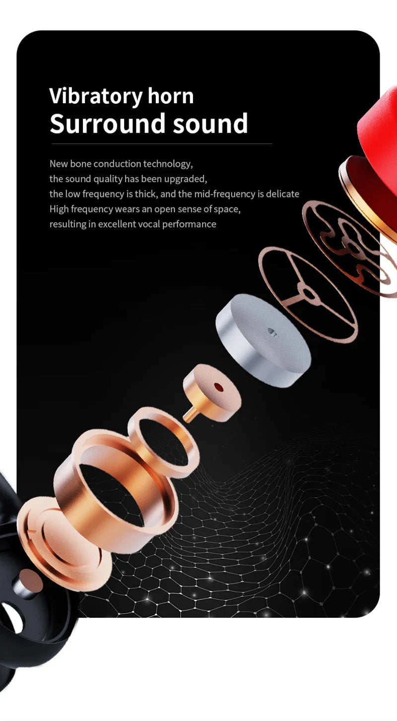 POLVCDG Bone Conduction Headset IPX8 32GB Bluetooth 5.3 Wireless Swimming Headset with Microphone Waterproof Exercise Fitness