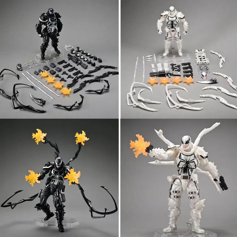 Amazing Yamaguchi Marvel Venom Agent series KO Articulated Action Figure Model Kit Desktop Ornament Collectible statue Toys Gift