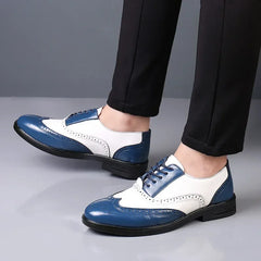 Classic Men Dress Shoes Lace Up Shoes for Men Plus Size Point Toe Business