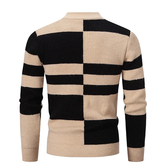 Men's New Autumn and Winter Casual Warm Neck Sweater