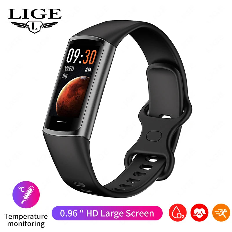 LIGE Smartwatch Sports Fitness Tracker Smart Watch For Men Women Heart Rate Blood Oxygen Sleep Monitor Waterproof Smart Bracelet