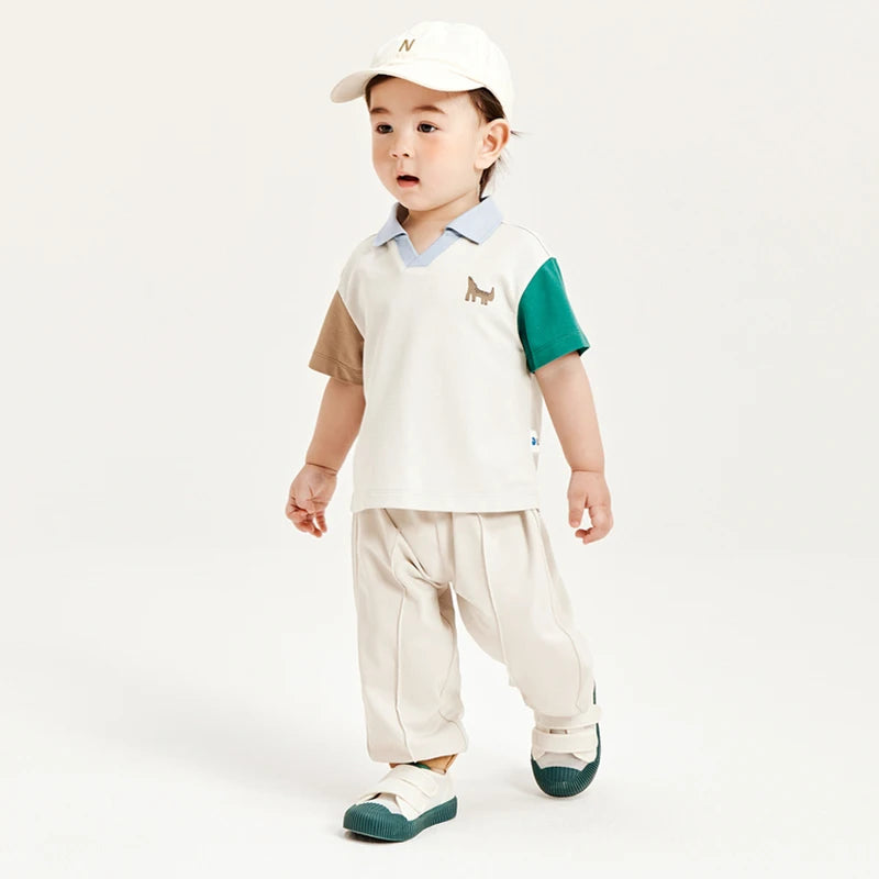 Mini Bala Short Sleeve Set  Boys and Girls 2025 Summer Baby Sports Set Stylish Short Set