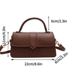 Pu Leather Shoulder Bag for Women Handbag - Fashion Crossbody Bags Vintage