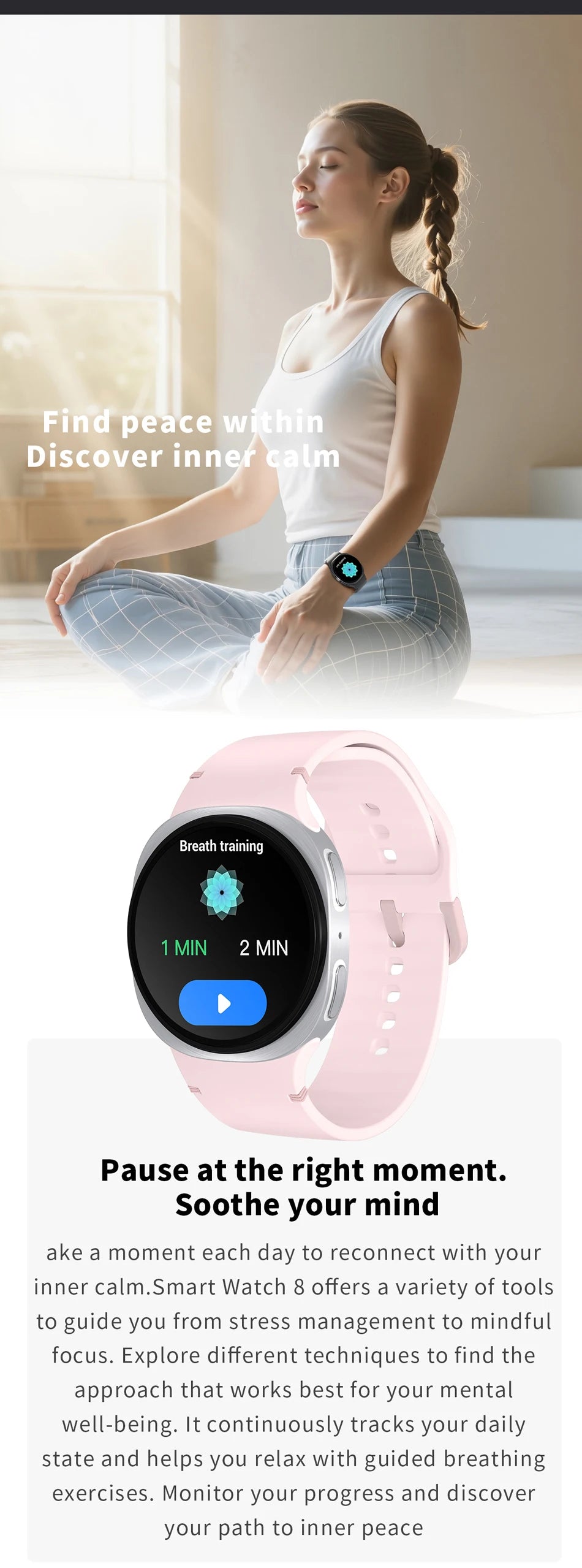 2025 New GPS Map Navigation Smart Watch For Men Women NFC Compass Sports Watch Bluetooth Call AMOLED HD Smartwatch 8 mini